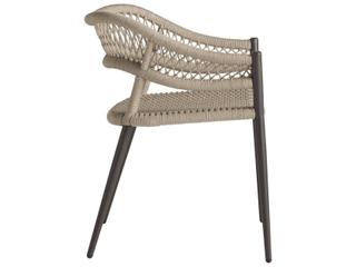 Arteriors Outdoor Aurelie Black Aluminum Rope Dining Chair