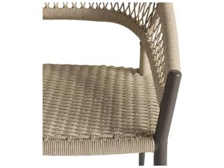 Arteriors Outdoor Aurelie Black Aluminum Rope Dining Chair