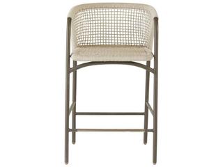 Arteriors Outdoor Enzo Buff Blackened Bronze Metal Rope Counter Stool