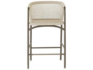 Arteriors Outdoor Enzo Buff Blackened Bronze Metal Rope Counter Stool