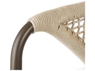 Arteriors Outdoor Enzo Buff Blackened Bronze Metal Rope Counter Stool
