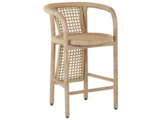 Arteriors Outdoor Chapman Willow Rope Bar Stool