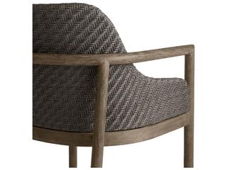 Arteriors Outdoor Chilton White Gray Wood Cushion Counter Stool