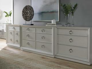 Artistica Zeitgeist Antiqued White Gray Accent Chest