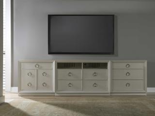 Artistica Zeitgeist Antiqued White Gray Accent Chest