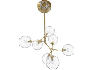 Avenue Lighting Fairfax Ave 7-Light Brushed Brass Chandelier