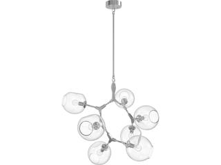 Avenue Lighting Fairfax Ave 7-Light Matte Chrome Chandelier