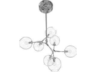 Avenue Lighting Fairfax Ave 7-Light Matte Chrome Chandelier