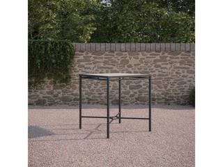 Azzurro Living Athens Noir Wrought Iron Square Counter Table