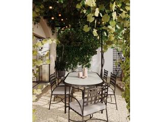 Azzurro Living Athens Wrought Iron Metal Dining Chair