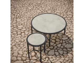 Azzurro Living Athens Noir Wrought Iron Round End Table