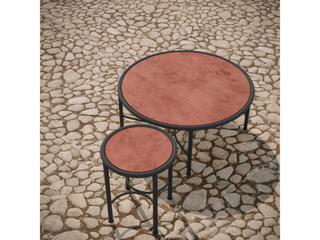 Azzurro Living Athens Noir Wrought Iron Round End Table
