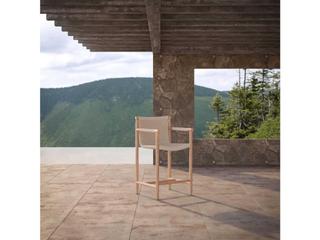 Azzurro Living Boca Natural Teak Rope Counter Stool