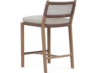 Azzurro Living Bozeman Barkaluwood Wood Cushion Counter Stool Set of 2