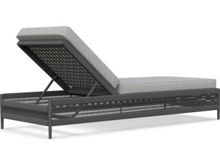 Azzurro Living Catalina Ash All-Weather Rope Outdoor Chaise Lounge with Fog Cushion