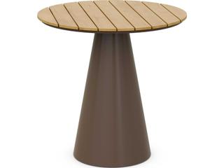 Azzurro Living Leon Matte Bronze Aluminum Round Counter Table