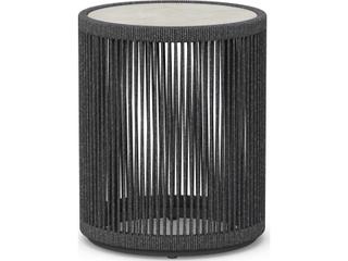 Azzurro Living Malta Pebble All-weather Textelene Rope Round End Table
