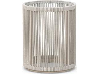 Azzurro Living Malta Birch All-weathertextelene Rope Round End Table