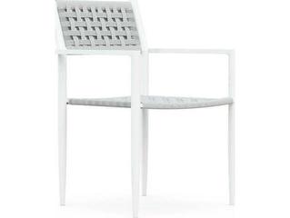 Naples Aluminum Rope Dining Chair Set of 2