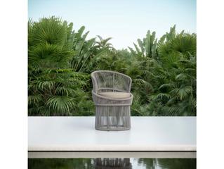 Azzurro Living Palma Aluminum Rope Dining Chair