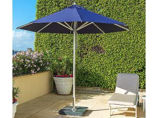 Bambrella Hurricane Aluminum 8.5 Round Pulley Lift Patio Umbrella