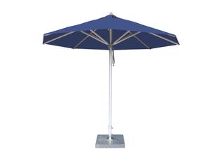 Bambrella Hurricane Aluminum 8.5 Round Pulley Lift Patio Umbrella