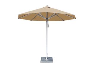 Bambrella Hurricane Aluminum 8.5 Round Pulley Lift Patio Umbrella