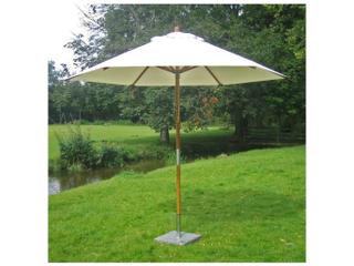 Bambrella Sirocco 9 foot Round Pulley Lift Outdoor Patio Umbrella