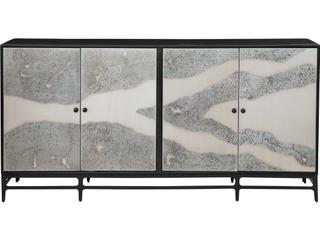 Bassett Mirror 18" Black Caspar Iron Sideboard