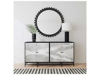 Bassett Mirror 18" Black Caspar Iron Sideboard