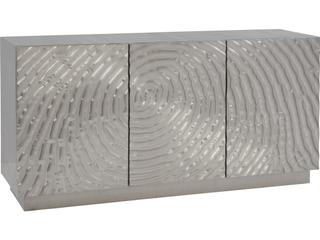 Bassett Mirror 66" Mango Wood Silver Sideboard