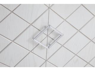 assett Mirror Farrow 68" Oak Wood White Silver Sideboar