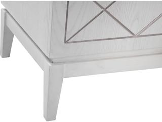 assett Mirror Farrow 68" Oak Wood White Silver Sideboar