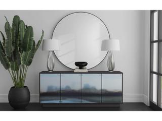 Bassett Mirror 78" Hardwood Blue Sideboard