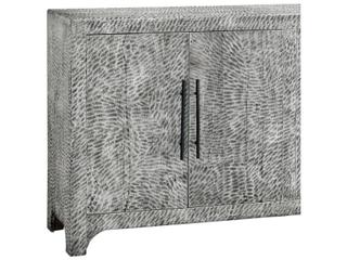 Bassett Mirror Clancy 68" Mango Wood Sandblasted Rustic Grey Sideboard