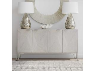 Bassett Mirror Cooper 64" Rubberwood Gray Sideboard