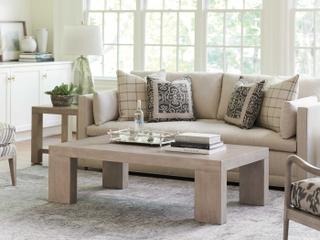 Barclay Butera Malibu Surfrider Rectangular Wood Cocktail Table