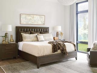 Barclay Butera Park City Jordanelle 3-Drawers Brown Nightstand