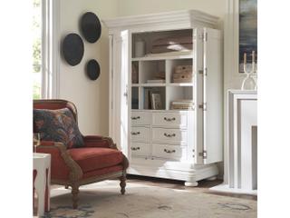 Barclay Butera Villa Blanca Mallet White Grand Villa Cabinet