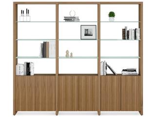 BDI Linea Shelf Natural Walnut Bookcase
