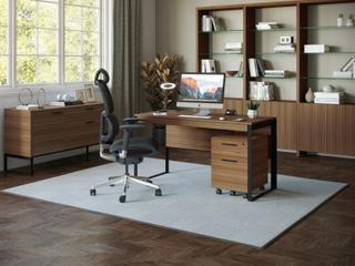 BDI Linea Shelf Natural Walnut Bookcase