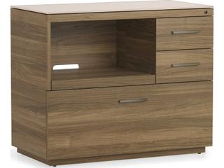 Sequel Studio 35" Walnut Wood Printer Cabinet