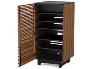 BDI Corridor 22" Natural Walnut Enclosed Audio Tower