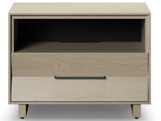 BDI Kava 1-Drawer Beige Hardwood Nightstand