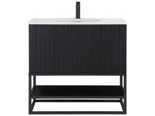 BEMMA Terra 36" Midnight Black Vanity