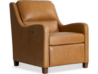 Bernhardt Dillon Beige Tan Leather Recliner