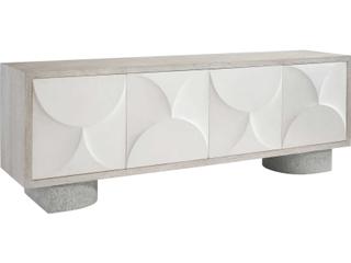 Bernhardt Lunula 86" Oak Wood Entertainment Credenza
