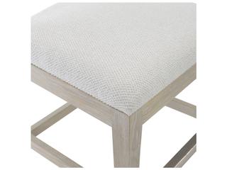 Bernhardt Solaria Upholstered Oak Wood Counter Stool