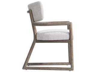 Bernhardt Casa Paros White Upholstered Arm Dining Chair