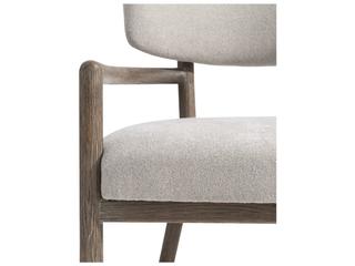 Bernhardt Casa Paros White Upholstered Arm Dining Chair